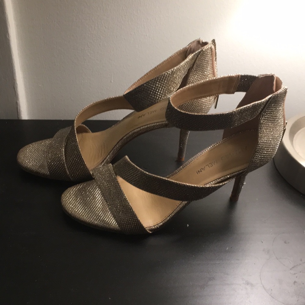 Antonio Melani Gold Sparkly Stiletto High Heels